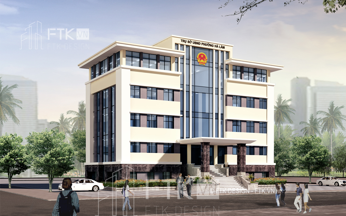 Thiết kế trụ sở UBND Phường Hà Lâm