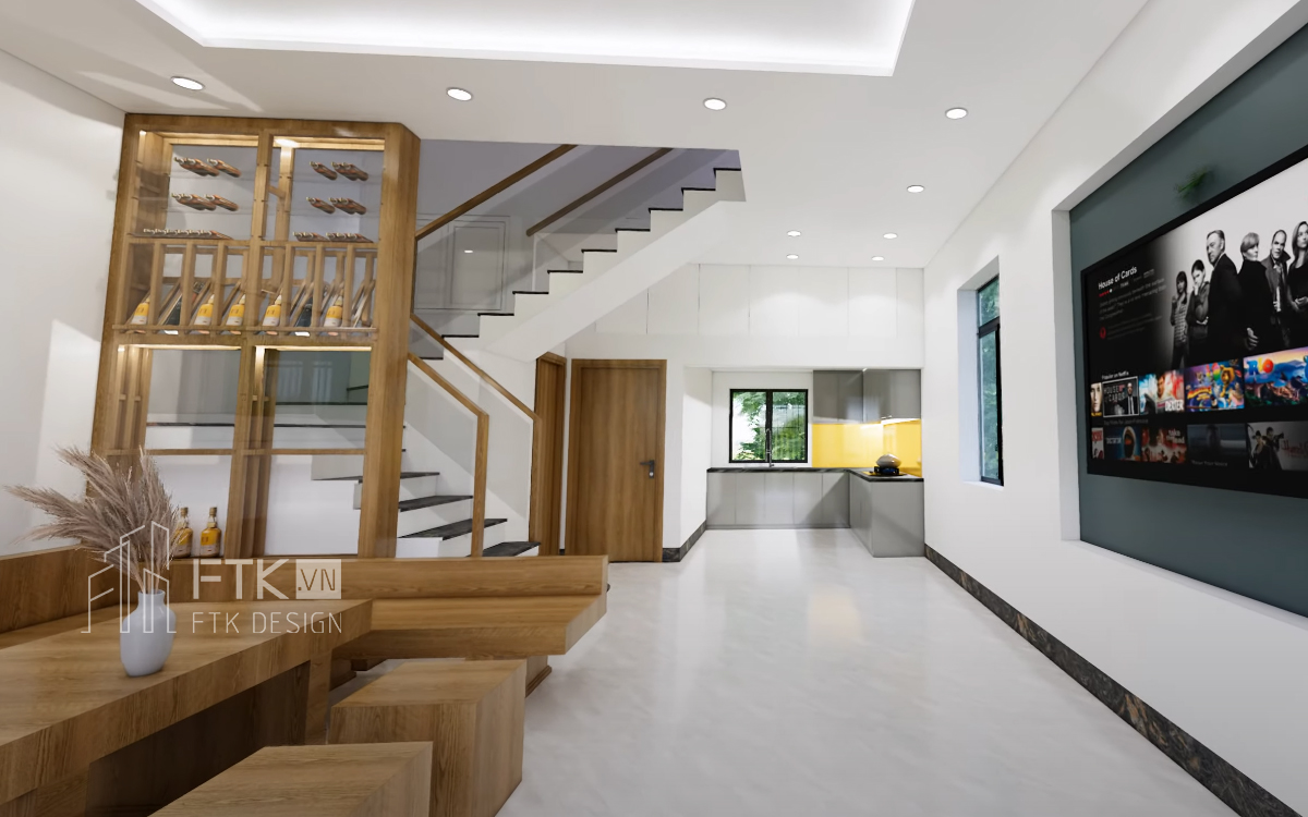 Thiết kế nhà phố 2 tầng đẹp hiện đại - NP2506
