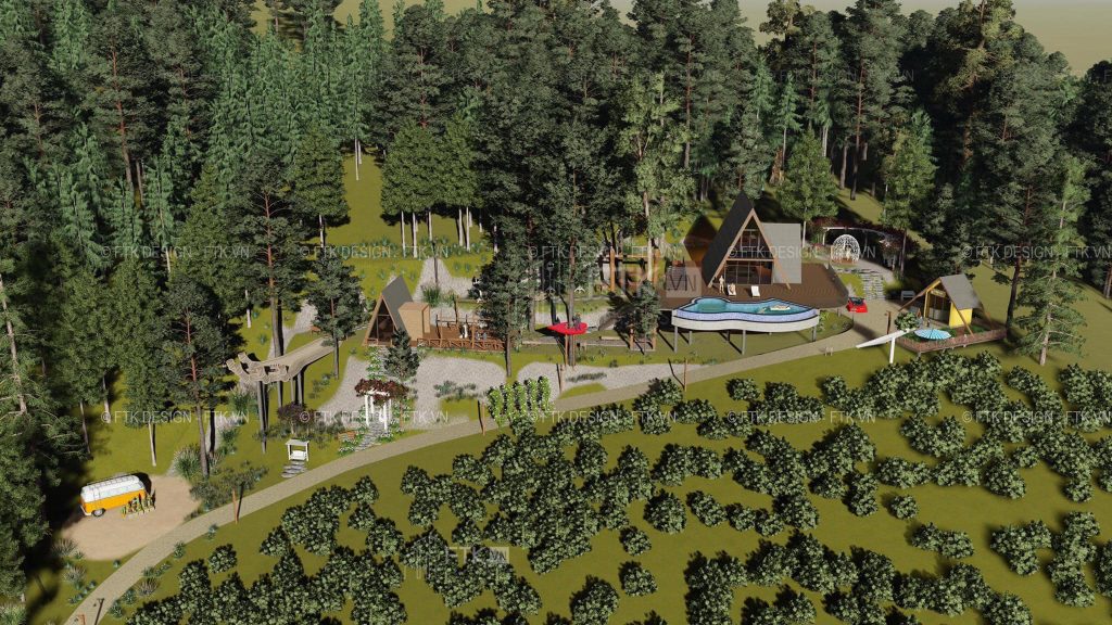 Thiết kế phối cảnh tổng thể phim trường đẹp