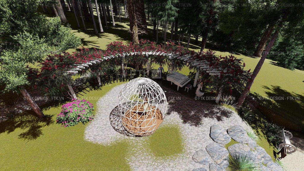 Thiết kế tiểu trang trong khuôn viên phim trường